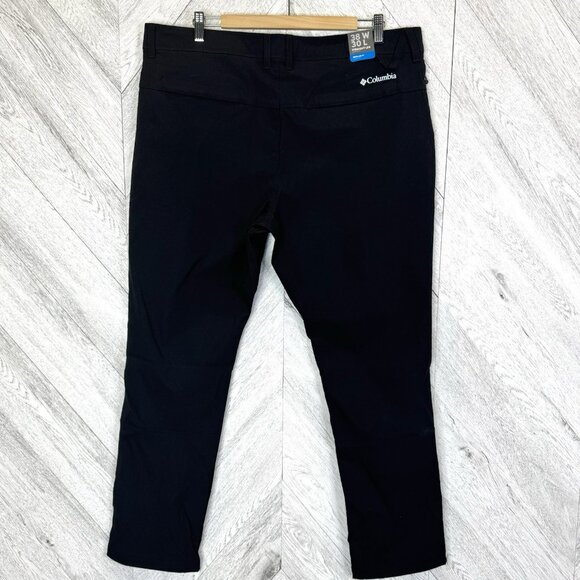 Columbia Mesa Pants Mens Size 38x30 Regular Fit Omni-Shade Black New NWT - Picture 8 of 10